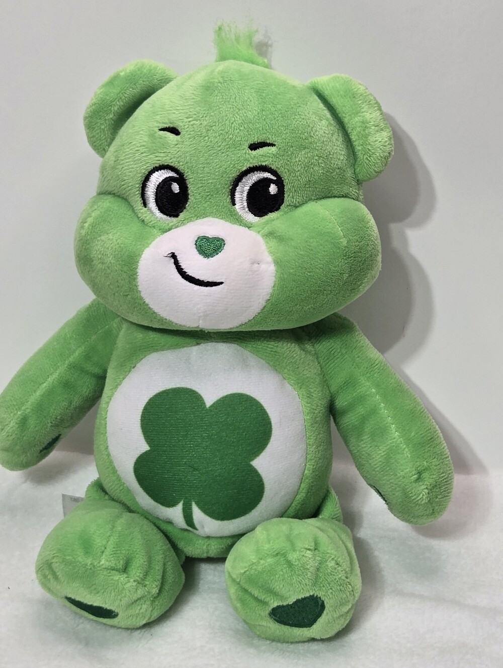 GOOD LUCK BEAR Care Bears Shamrock Plush St. Patrick Day 14” 2020 Stuffed Animal